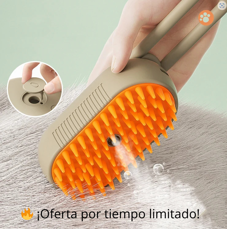 Cepillo de Vapor Con Mango 3 En 1